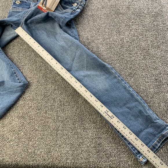NWT Levi's Girlfriend Overalls Stretch Slim Fit Youth Girls Size 12 Regular - Picture 10 of 16